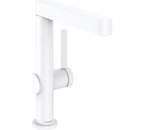 Смеситель для раковины Hansgrohe Finoris 230 push open, матовый белый 76060700 00000094417