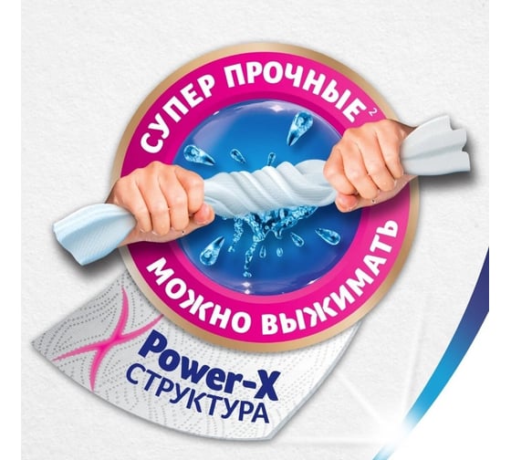 Бумажные полотенца ZEWA Expert прочные (2 рулона х 17 м), отжимные Wisch Weg 144034 113850