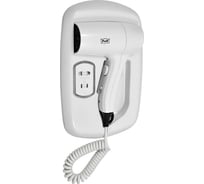 Настенный фен для волос Puff 1203b белый, 1,2 квт 1405.033