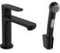 Смеситель для раковины Hansgrohe Rebris e 110, с гигиеническим душем, матовый черный 72215670 00000122451 1