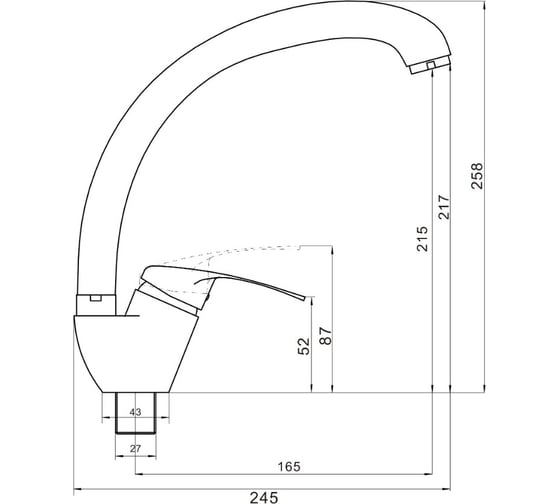 Смеситель для кухонной мойки Savol S-T4101 24584