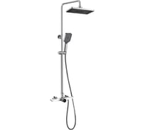 Душевая система OUTE со смесителем с дисплеем температуры воды, тропическая лейка, цвет хром T9194