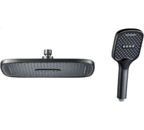 Комплект леек для душа OUTE душевая лейка и тропическая лейка из ABS-пластика, цвет титан TH76YT