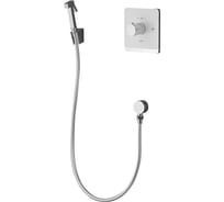 Смеситель с гигиеническим душем ROSE белый/хром ROSE R105C