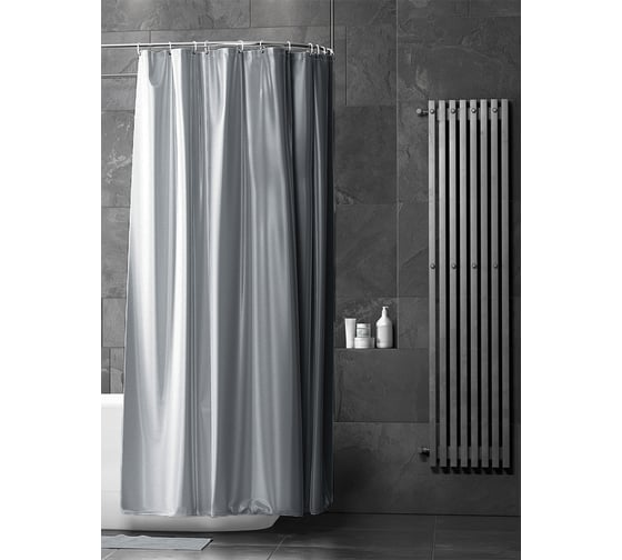 Штора для ванной Bath Plus super big графит, 280x200 см ST-009