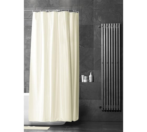 Штора для ванной Bath Plus super big бежевая, 280x200 см ST-008