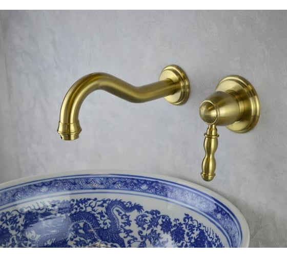 Настенный смеситель для раковины BRONZE DE LUXE TIFFANY бронза 1920BR