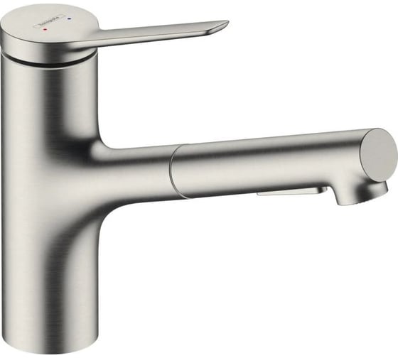 Смеситель для кухни Hansgrohe Zesis m33 150, с вытяжным душем 2jet, сталь 74800800 00000096447
