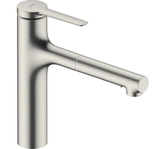 Смеситель для кухни Hansgrohe Zesis m33 160, с вытяжным душем 2jet, сталь 74801800 00000096451 1
