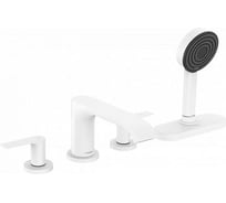 Смеситель на край ванны Hansgrohe Vivenis sbox на 4 отверстия, матовый белый 75444700 00000094185