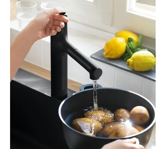 Смеситель для кухни Hansgrohe Zesis m33 160, с вытяжным душем 2jet, матовый черный 74801670 00000096450
