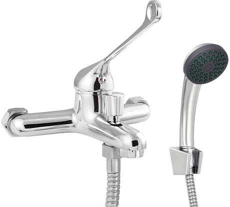 Смеситель для ванны СЛАВЕН с коротким литым изливом, локтевой, одноручный, Х30 СЛ-ОД-Х30