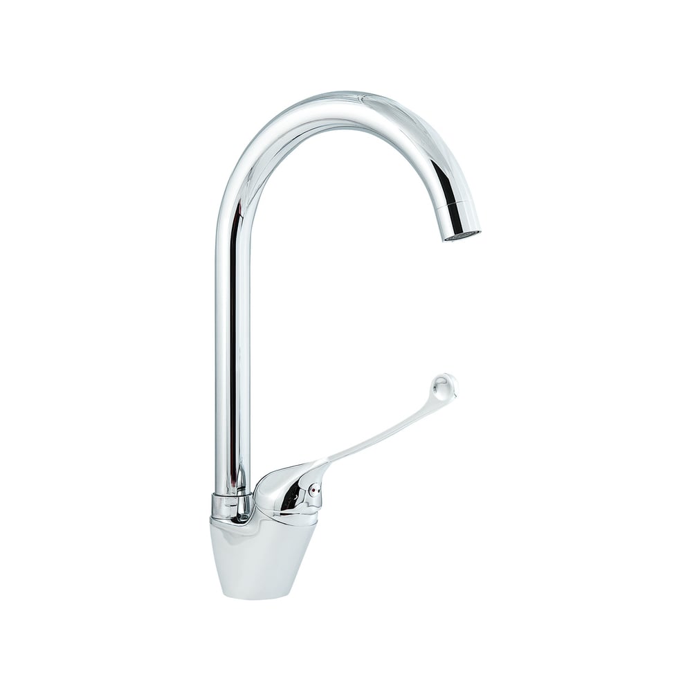 Смеситель для мойки СЛАВЕН с высоким изливом, локтевой, одноручный Х22 ...