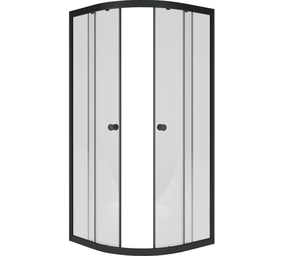 Душевое ограждение МетаКам Classic black 800 (стекло прозрачное) ШПS_013570
