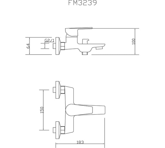 Смеситель для ванны Fmark FM3239