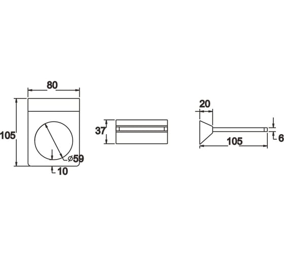 Керамическая мыльница Rose RG1603H