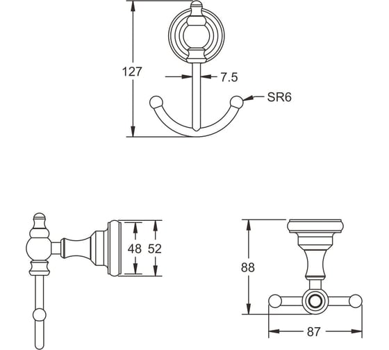 Крючок Rose RG1121Q