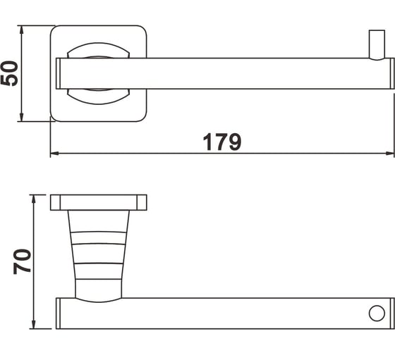 Держатель для туалетной бумаги Rose RG1505H