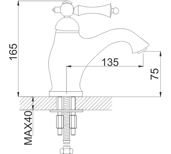 Смеситель для раковины Rose R0101Q