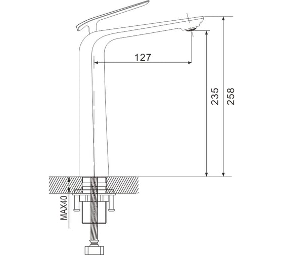 Смеситель для раковины Rose R1311F