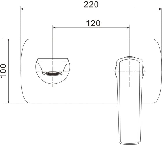 Встроенный смеситель для раковины Rose R1341H