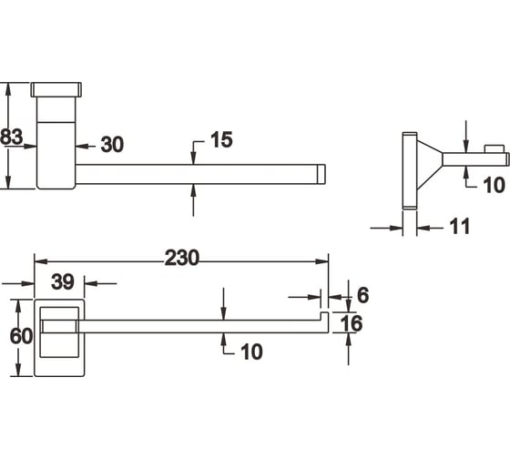 Полотенцедержатель Rose RG1606