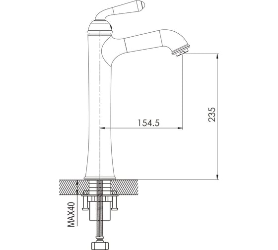 Смеситель для раковины Rose R0211Q