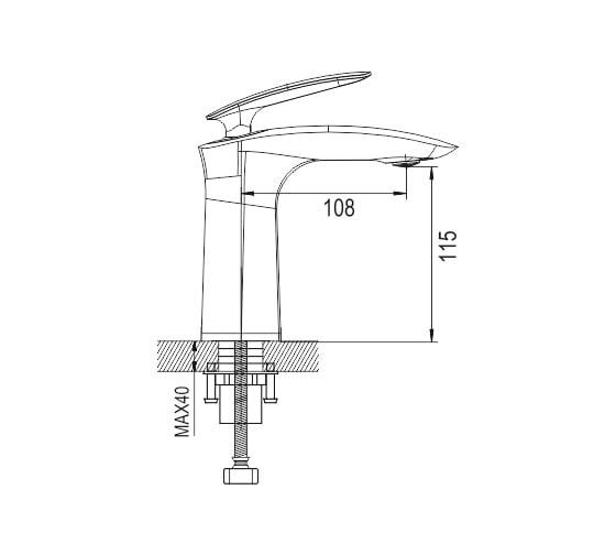Смеситель для раковины Rose R1101