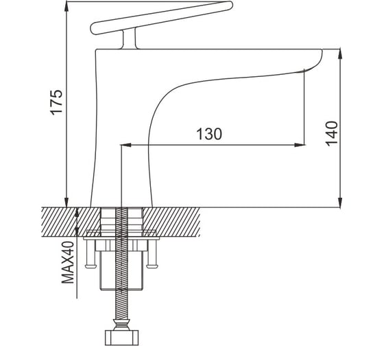 Смеситель для раковины Rose R1601F