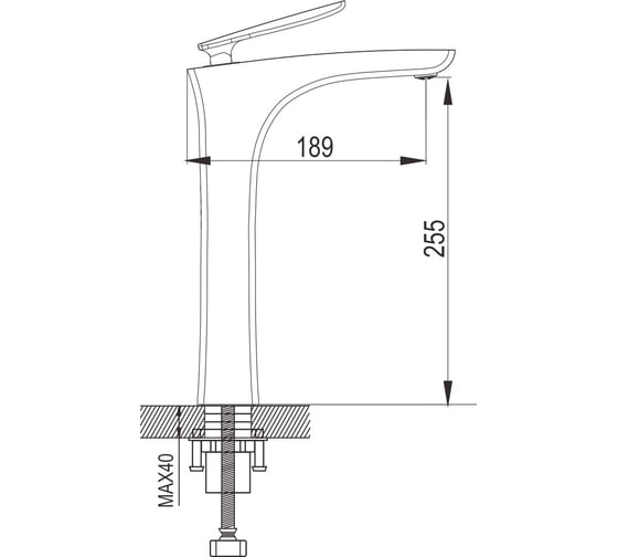 Смеситель для раковины Rose R2711F