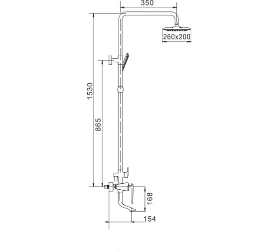 Душевая система Rose R1336F