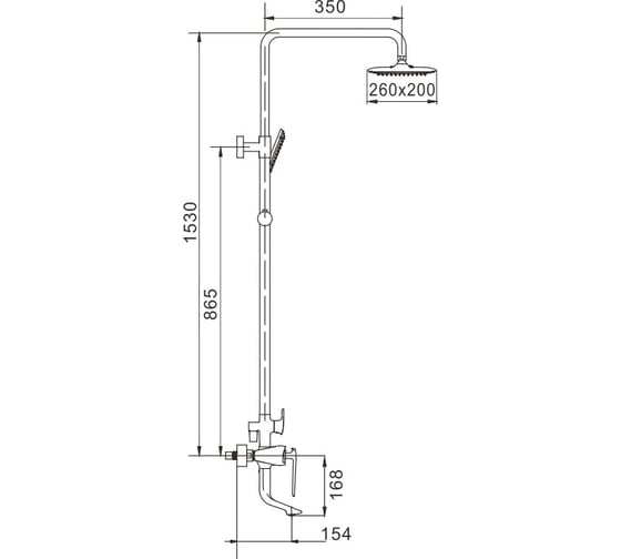 Душевая система Rose R1336