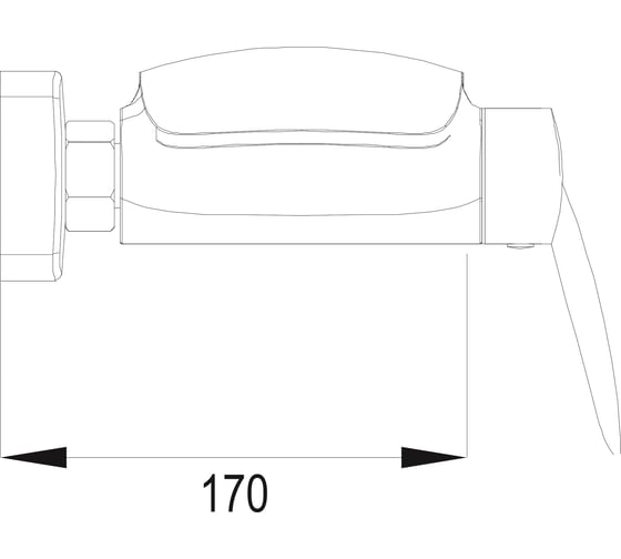 Смеситель для ванны Rose R1102H