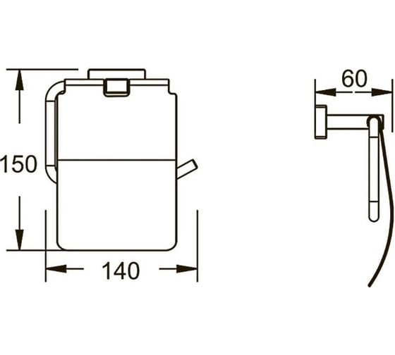 Держатель для туалетной бумаги SHEVANIK SG5605