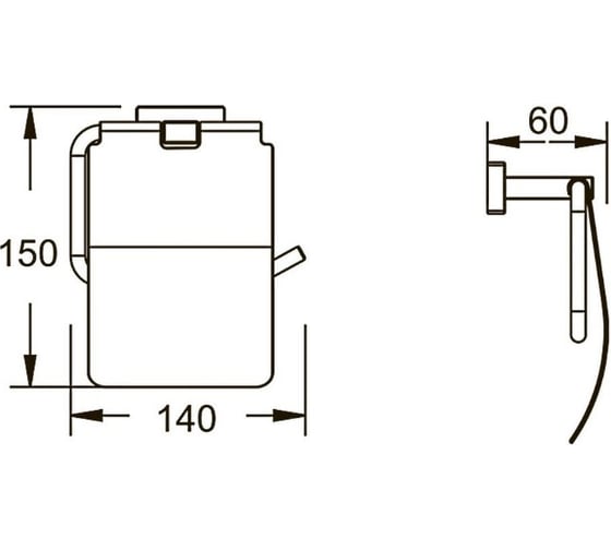 Держатель для туалетной бумаги SHEVANIK SG5605H
