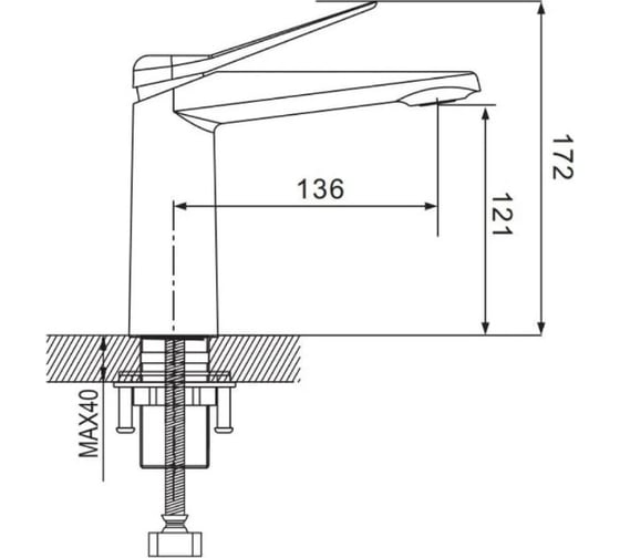 Смеситель для раковины Shevanik S8401