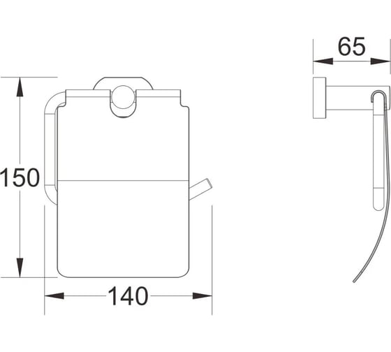 Держатель для туалетной бумаги SHEVANIK SG5105H