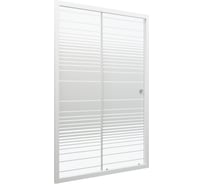 Душевая дверь Triton Слайд 100x185, белый, полосы Щ0000038519