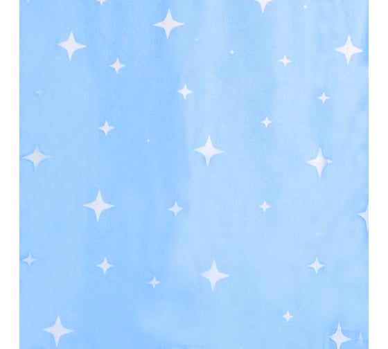 Штора для ванной Сантис peva pv-127 (звезды) 75 gsm 180x180 см 038714