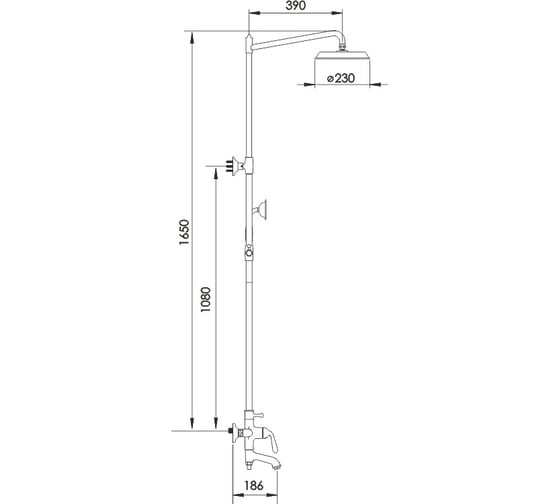 Душевая система Rose R0236H