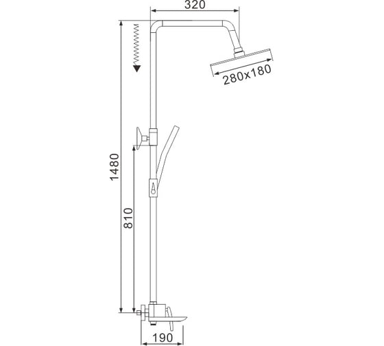 Душевая система Rose R2736H