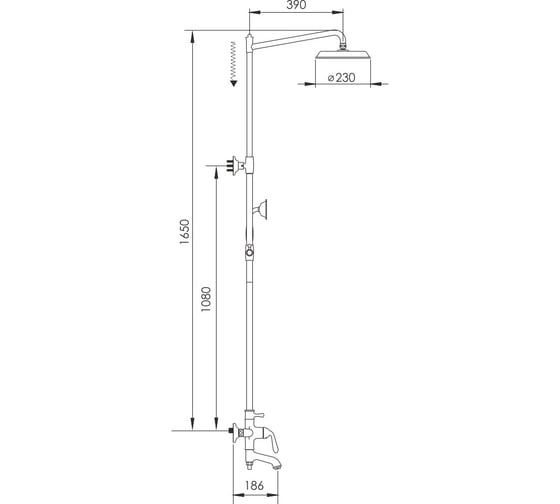 Душевая система Rose R0236Q