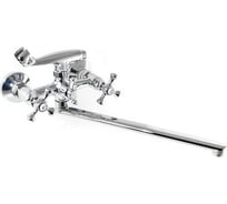 Смеситель для ванны SANTREK AQUA-325. "CLASSIC" 1/2 м/к шар. перекл. Крест SL594 длинный плоск нос 276626