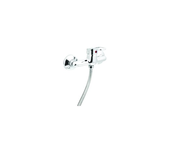 Смеситель для душа SANTREK AQUA-725 "STANDART" шар. d-35 SB03/SB19 (гориз руч, ниж подкл душ шланга) 123500