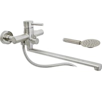 Смеситель для ванны SANTREK AQUA-900 "INOX" шар d-35 нерж. длинный излив 288270