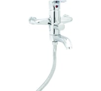 Смеситель для ванны SANTREK AQUA MARIO шар.d-35, картридж.перекл, кор. поворот. излив (16см) ( AQUA MA922) 277216