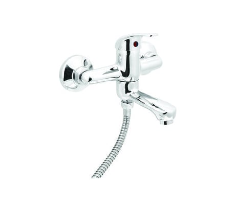 Смеситель для ванны SANTREK AQUA-712 "STANDART" шар. d-35 кор. нос, SB75 (поворот гусака - переключение на душ) 277243