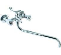 Смеситель для ванны SANTREK AQUA-360 "CLASSIC" 1/2 м/к шар. перекл. Трио SL537 толстый нос 277221