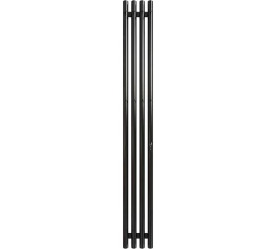 Электрический полотенцесушитель GROIS QuArtet сухой ТЭН, черный матовый, GR-135 180х1500 П3 RAL 9005 R