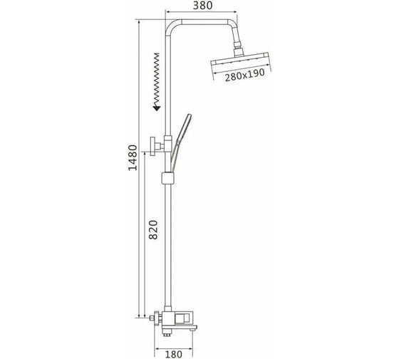 Душевая система SHEVANIK S9036F